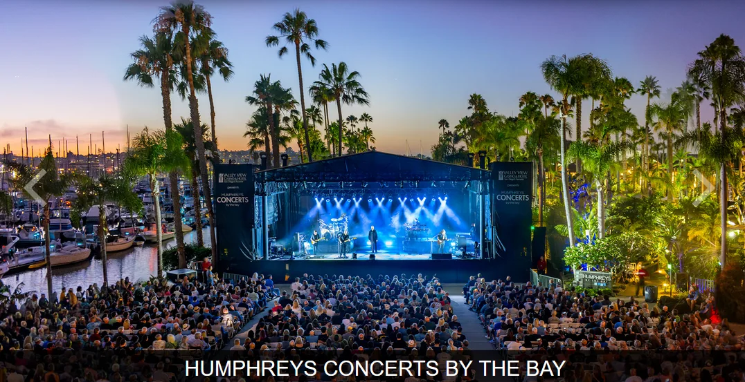 Humphreys Concerts by the Bay has many well-known performers (walking distance)