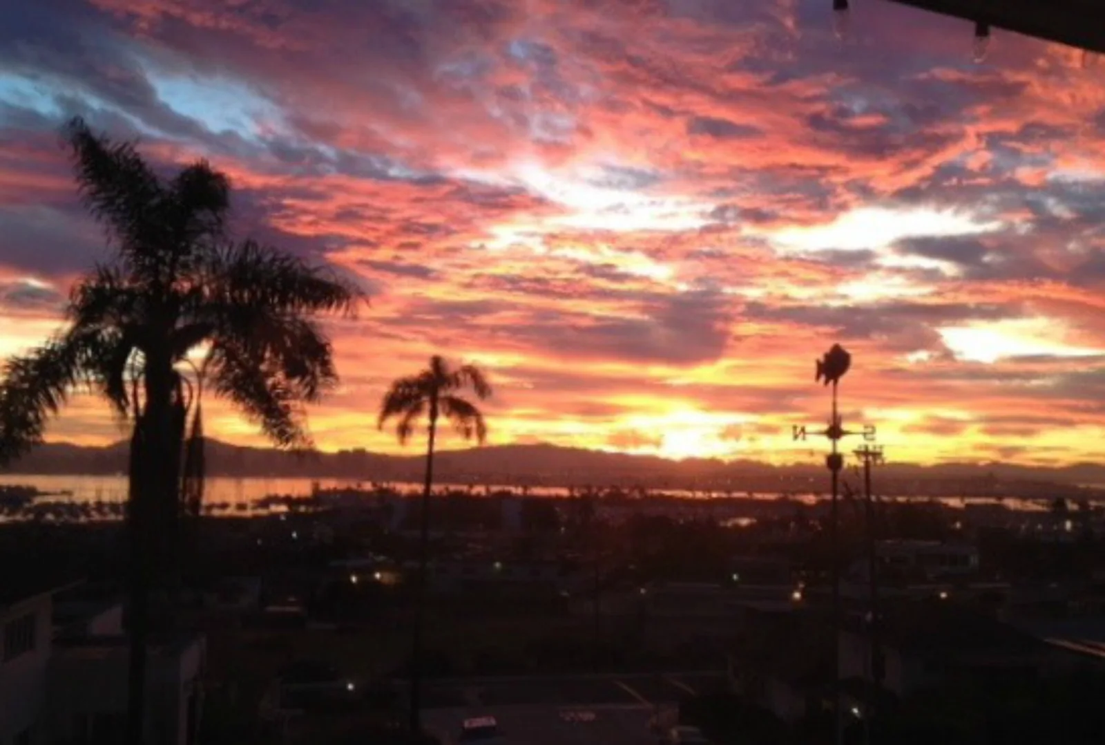 A spectacular San Diego sunset.